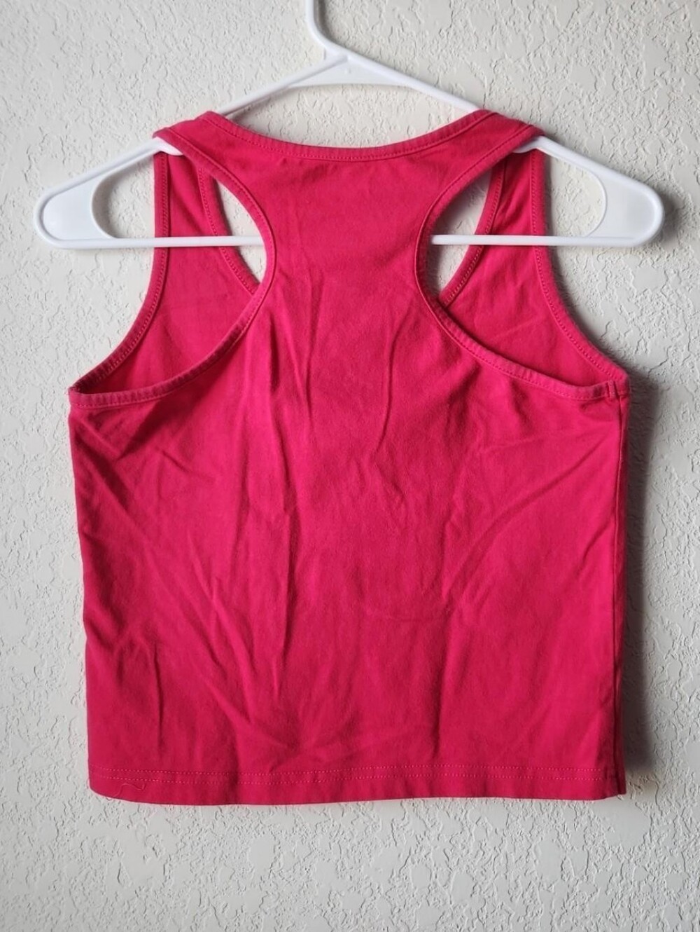 Pink Racerback Crop Tank - Picture 3 of 4